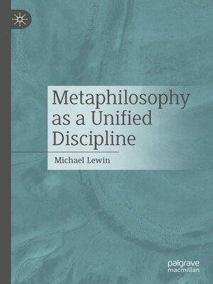 cover image of Metaphilosophy as a Unified Discipline
